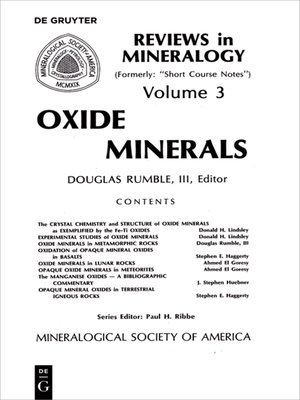 cover image of Oxide Minerals